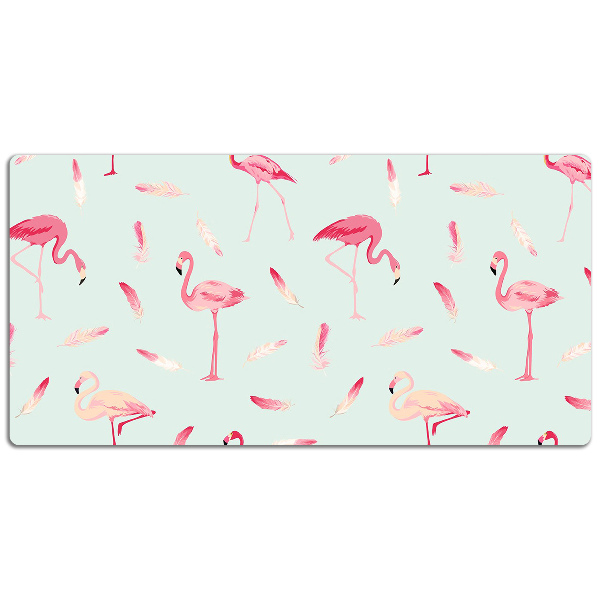 Namizna podloga Flamingos and feathers