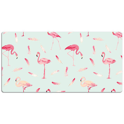 Namizna podloga Flamingos and feathers