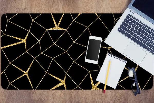 Namizna podloga Gold and black mosaic