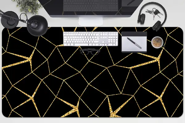 Namizna podloga Gold and black mosaic