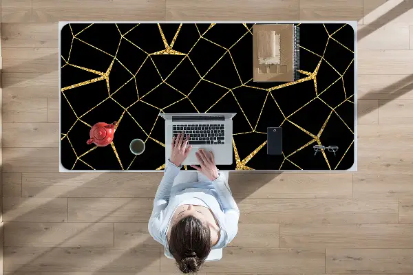 Namizna podloga Gold and black mosaic