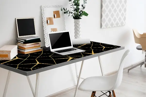 Namizna podloga Gold and black mosaic