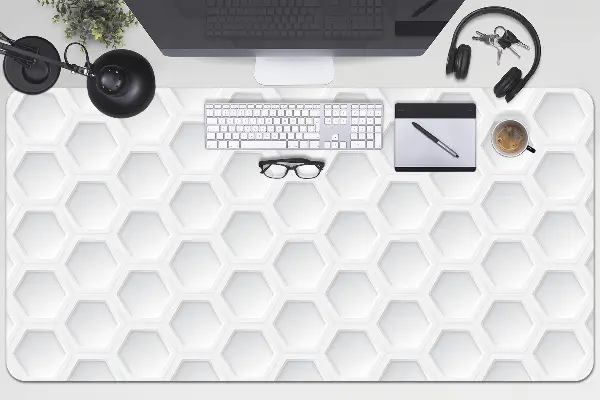 Namizna podloga Three -dimensional hexagons