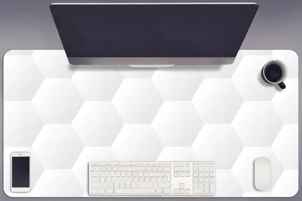 Namizna podloga Bela Honeycomb