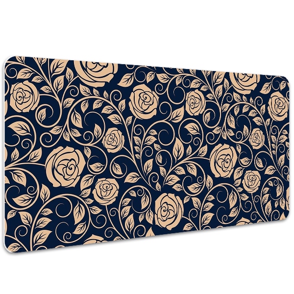 Podloga za pisalno mizo Vintage golden roses