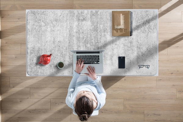 Podloga za pisalno mizo Gray concrete