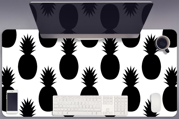 Podloga za pisalno mizo Black pineapples