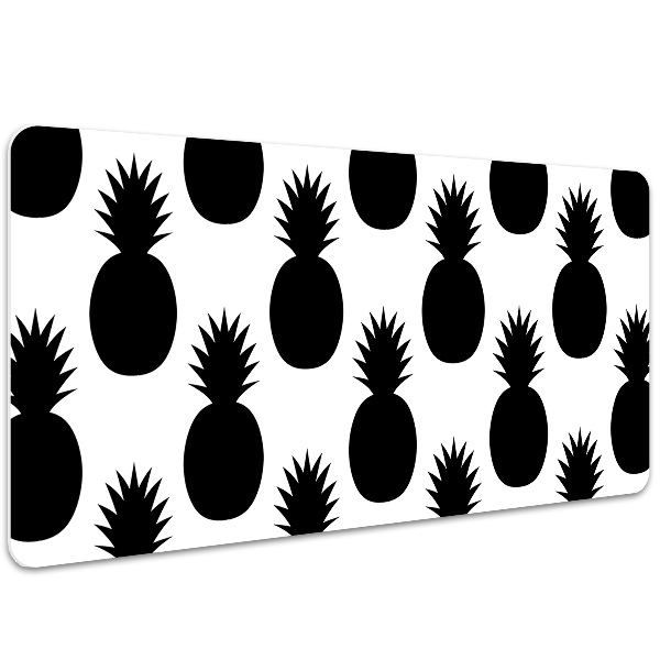 Podloga za pisalno mizo Black pineapples