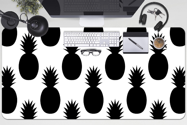 Podloga za pisalno mizo Black pineapples