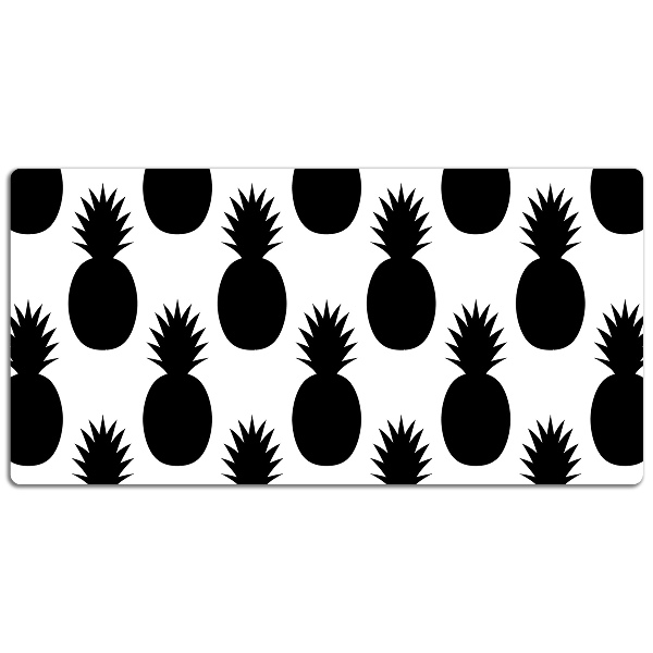 Podloga za pisalno mizo Black pineapples