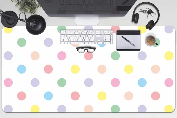 Podloga za pisalno mizo Colorful dots