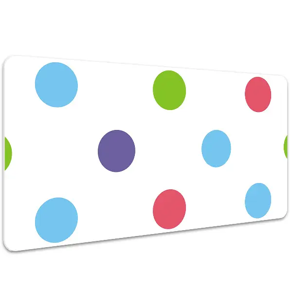 Podloga za pisalno mizo Colored dots
