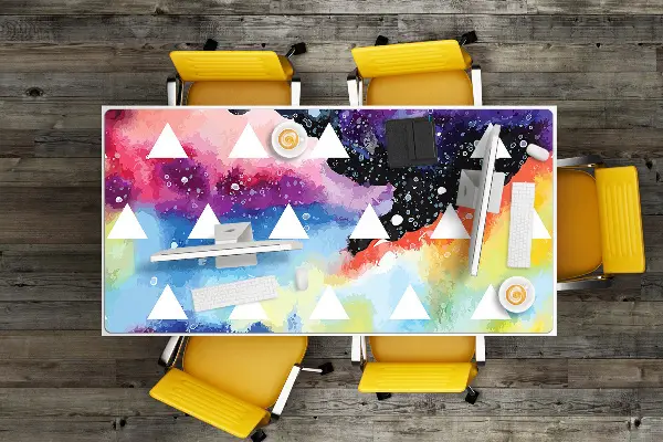 Podloga za pisalno mizo Space triangles