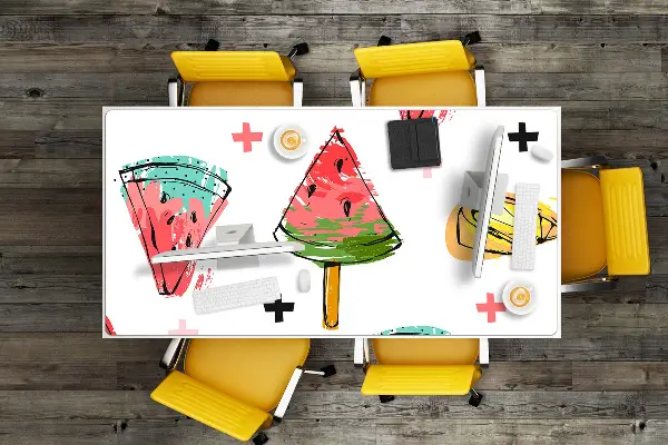 Podloga za pisalno mizo Watermelon on a stick