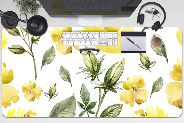 Namizna podloga Yellow flowers