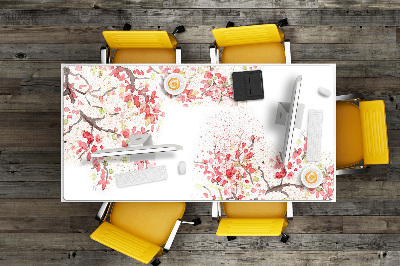 Podloga za pisalno mizo češnjevi cvetovi