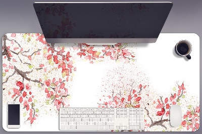 Podloga za pisalno mizo češnjevi cvetovi