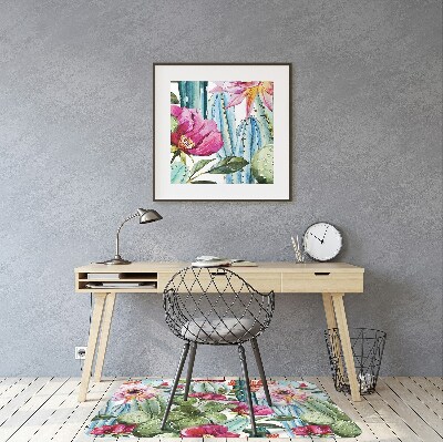 Podloga za stol parket Cvetovi kaktusa