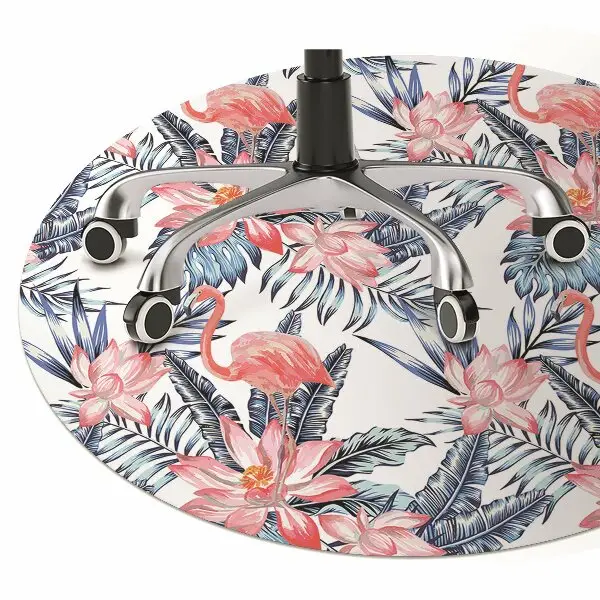 Podloga za stol parket Pobarvan flamingo