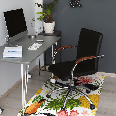 Podloga za pisarniški stol Toucan in ananas