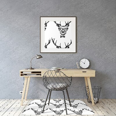 Podloga za pisarniški stol Risba jelenov