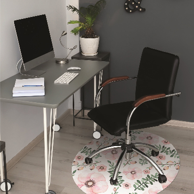 Podloga za pisarniški stol Cvetje
