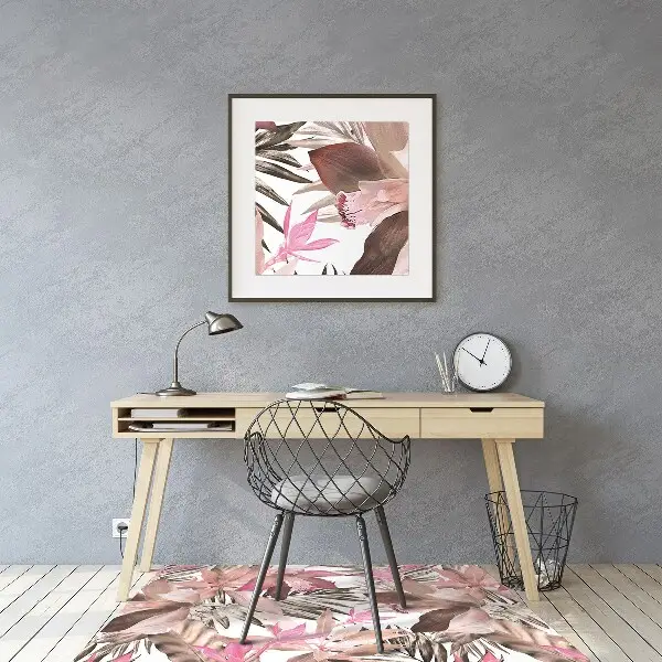 Zaščitna podloga za stol Pastel flowers