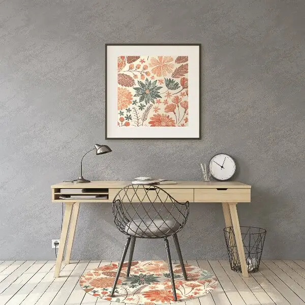 Podloga za stol parket Artistic flowers