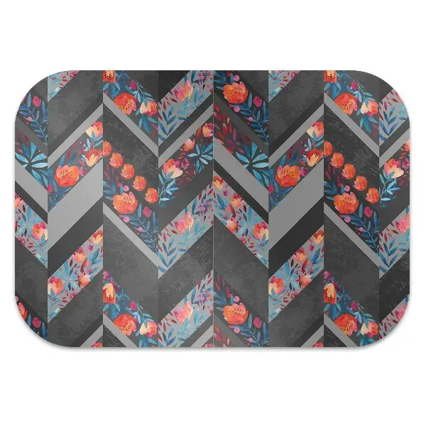 Podloga za stol Flowers with herringbone