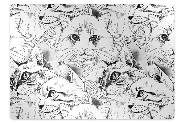Podloga za stol Sketched cats