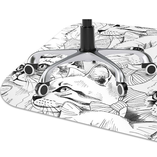 Podloga za stol Sketched cats