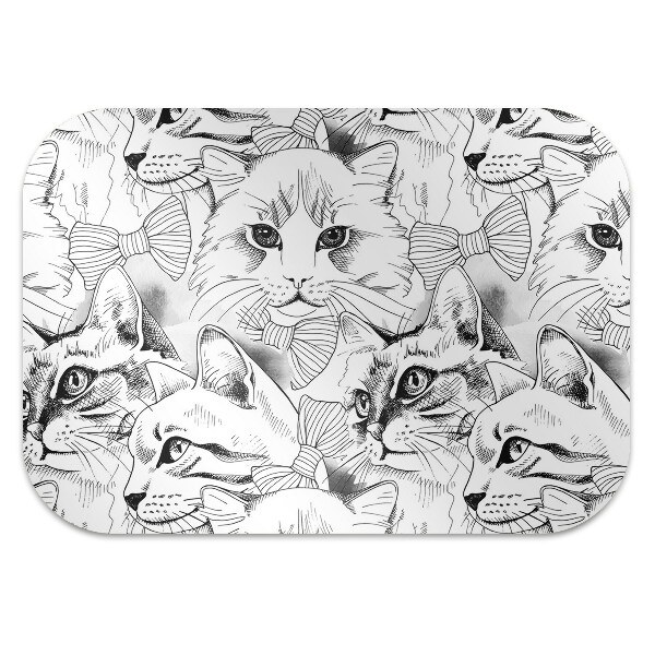 Podloga za stol Sketched cats