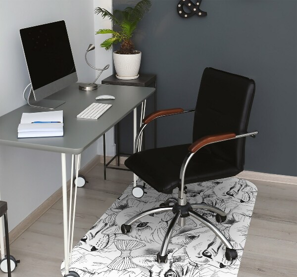Podloga za stol Sketched cats