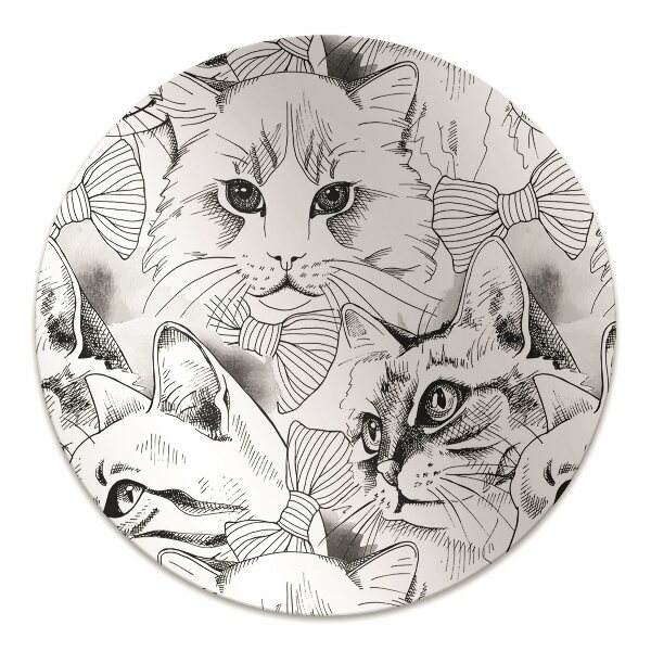 Podloga za stol Sketched cats