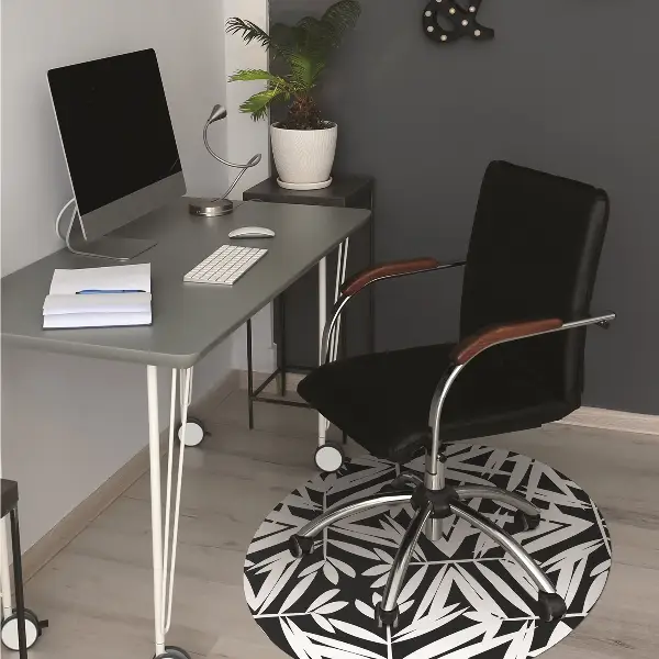Podloga za stol Black and white pattern