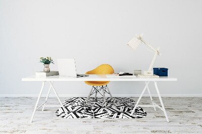 Podloga za stol Black and white pattern
