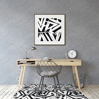 Podloga za stol Black and white pattern