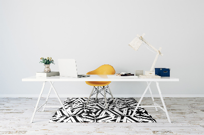 Podloga za stol Black and white pattern