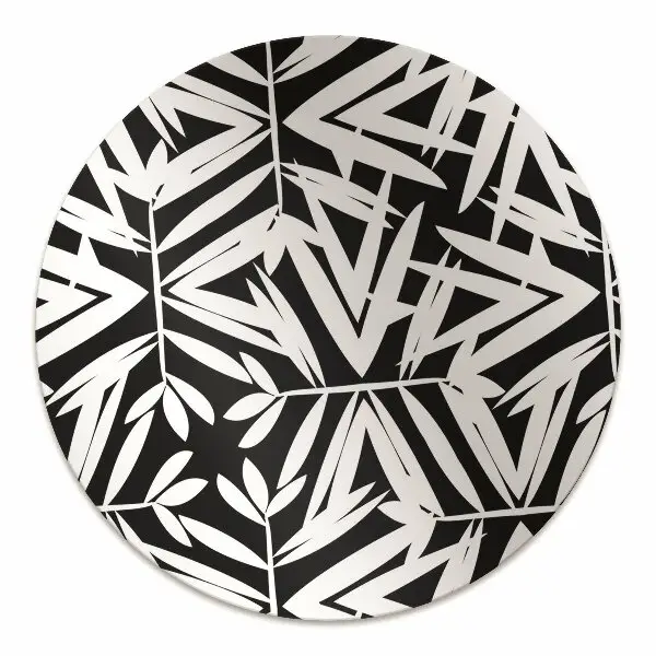 Podloga za stol Black and white pattern