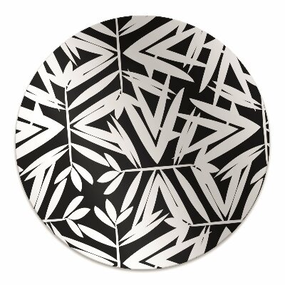 Podloga za stol Black and white pattern