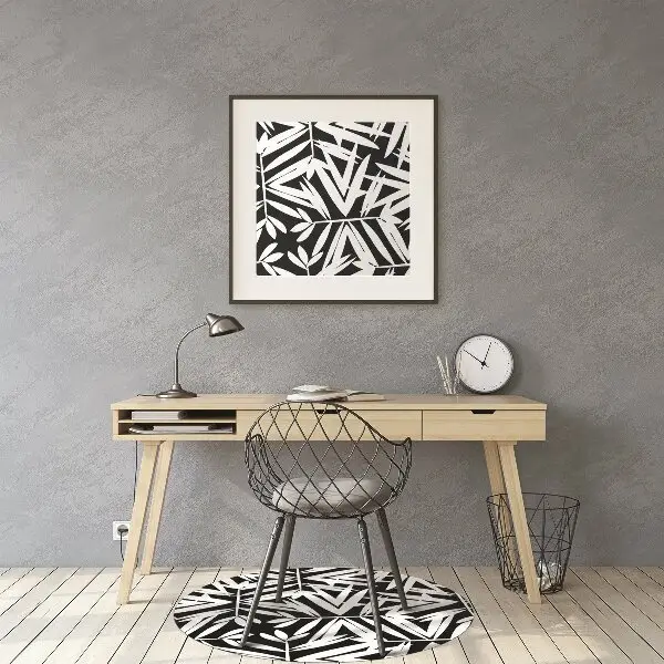 Podloga za stol Black and white pattern