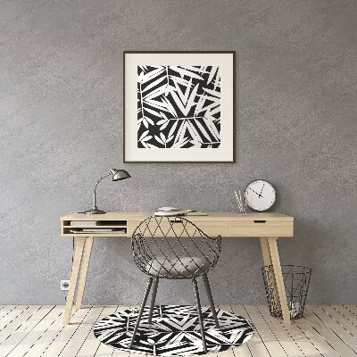 Podloga za stol Black and white pattern