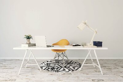 Podloga za stol Black and white pattern