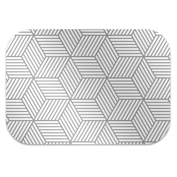 Zaščitna podloga za stol Gray 3d cubes