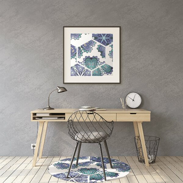 Podloga za stol Hexagonal flowers
