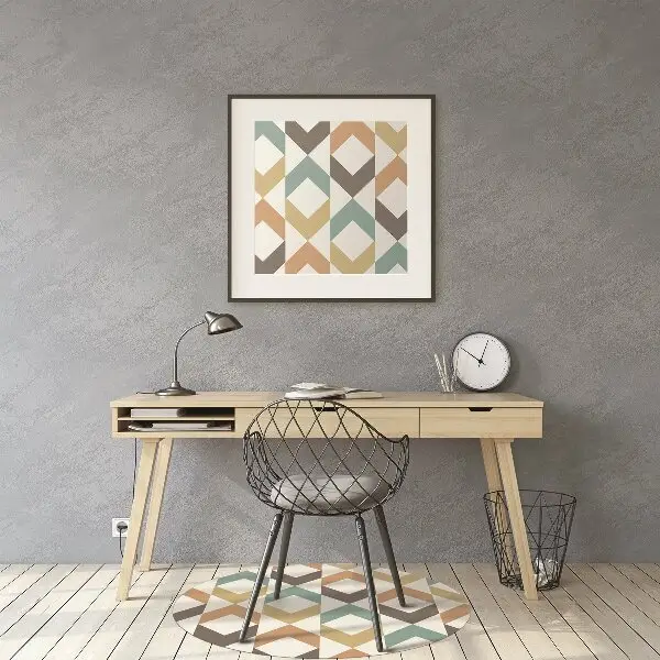 Podloga za pisarniški stol Retro shapes