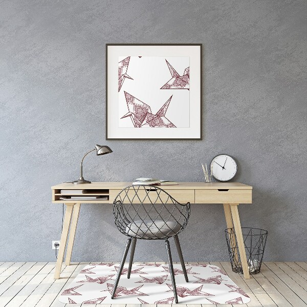 Podloga za pisarniški stol Origami birds