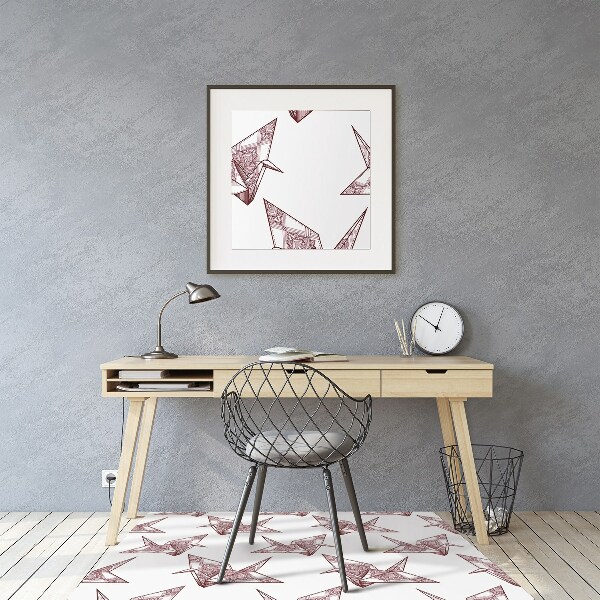 Podloga za pisarniški stol Origami birds
