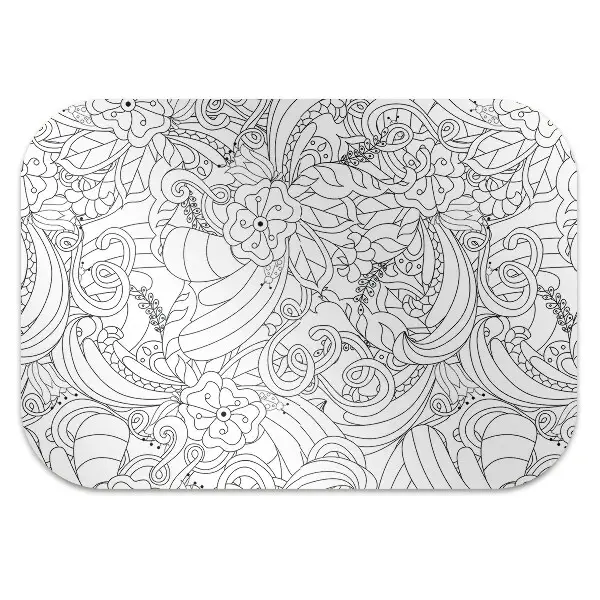 Zaščitna podloga za stol Doodle pattern