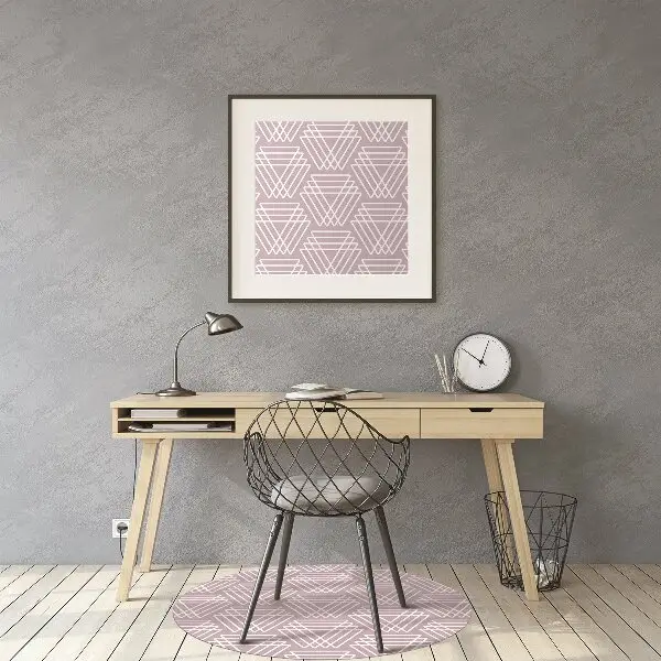 Podloga za stol Pink triangles
